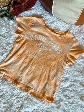 Old Navy Peach/Light Orange Short Sleeve Tee